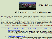 Tablet Screenshot of goblesflowers.com